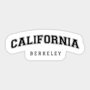 California Berkeley College Style Sticker